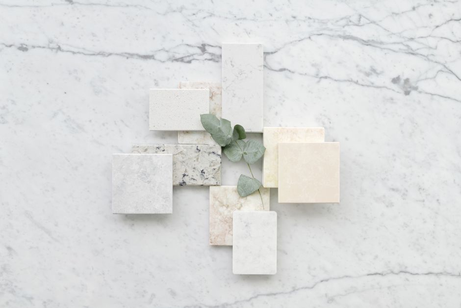 Kitchen cabinet samples and materials